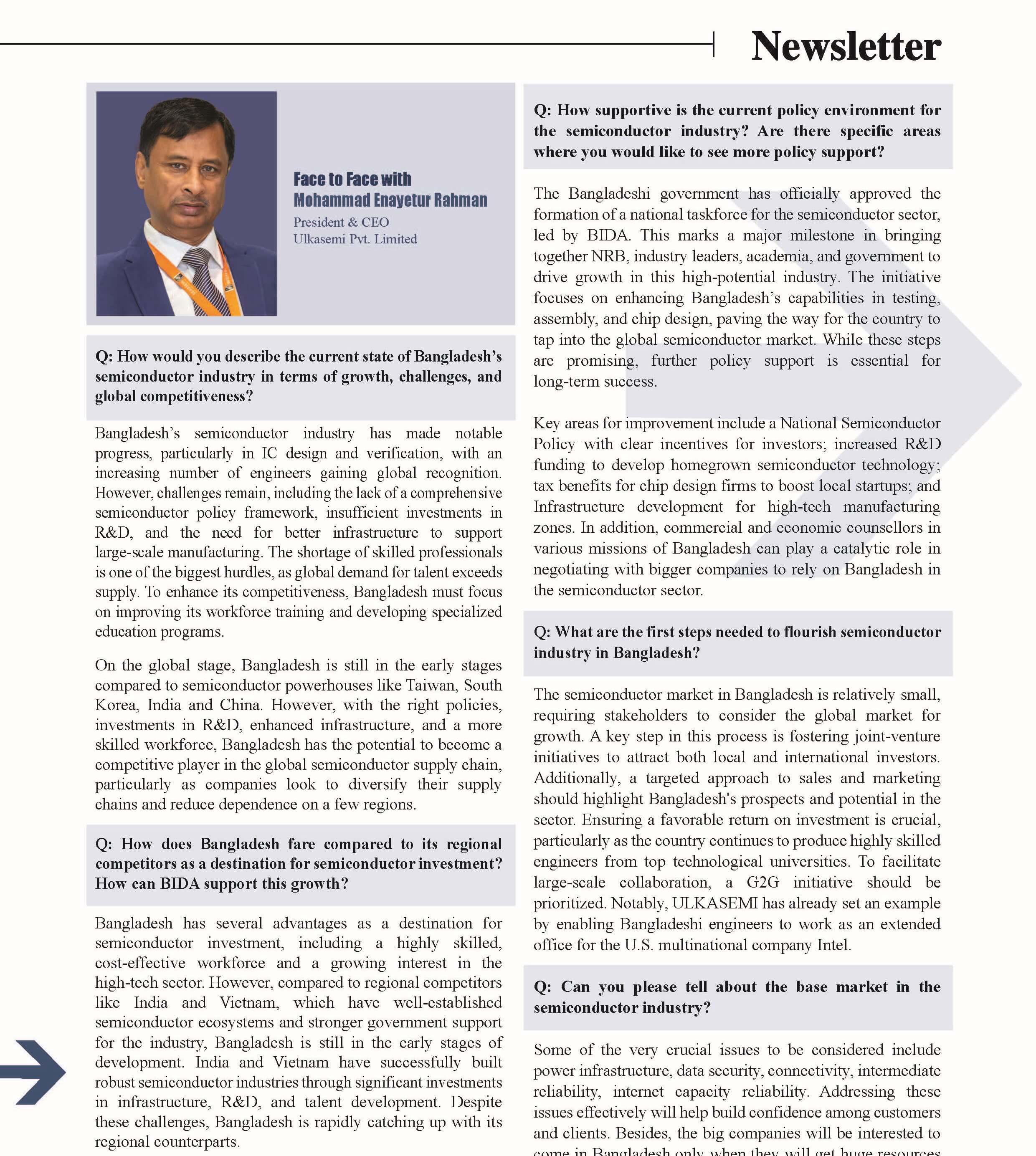 Face to Face with Mohammed Enayetur Rahman